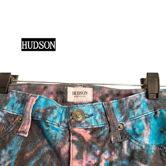 Hudson NEW Whimsygoth NICO BLUE GALAXY Super Skinny Corduroy Jean 26 - Picture 6 of 12